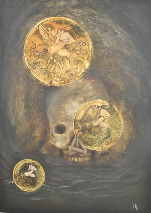 «Una calavera de muerto», © Arturo Carreño