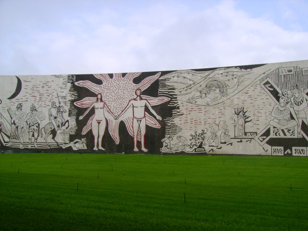Mural en la Facultad de Derecho de la Universidad de Colima 