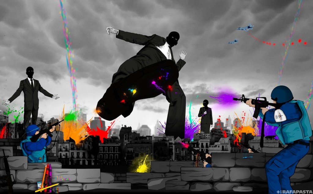 «Guerras de color», © Rafapasta