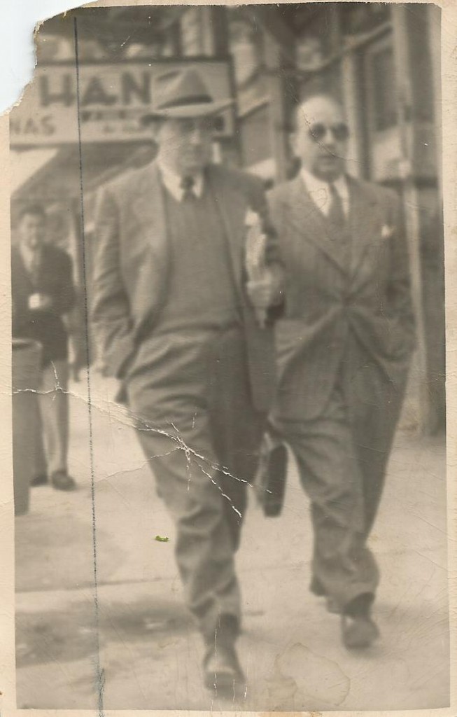 Ramón Fabregat i Arrufat con Vicenç Riera Llorca. Fotografía cortesía de Carmen Llorens Fabregat.